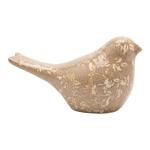 Decorative Figurine Bird Brown Ceramic Figurine