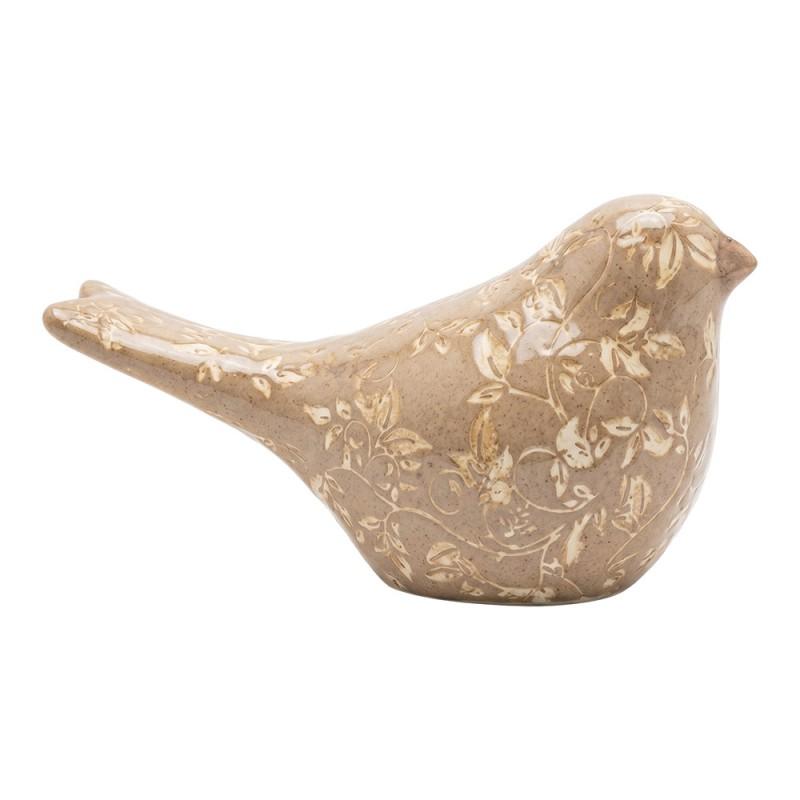 Decorative Figurine Bird Brown Ceramic Figurine