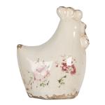 Decoration Chicken Beige Ceramic Flowers