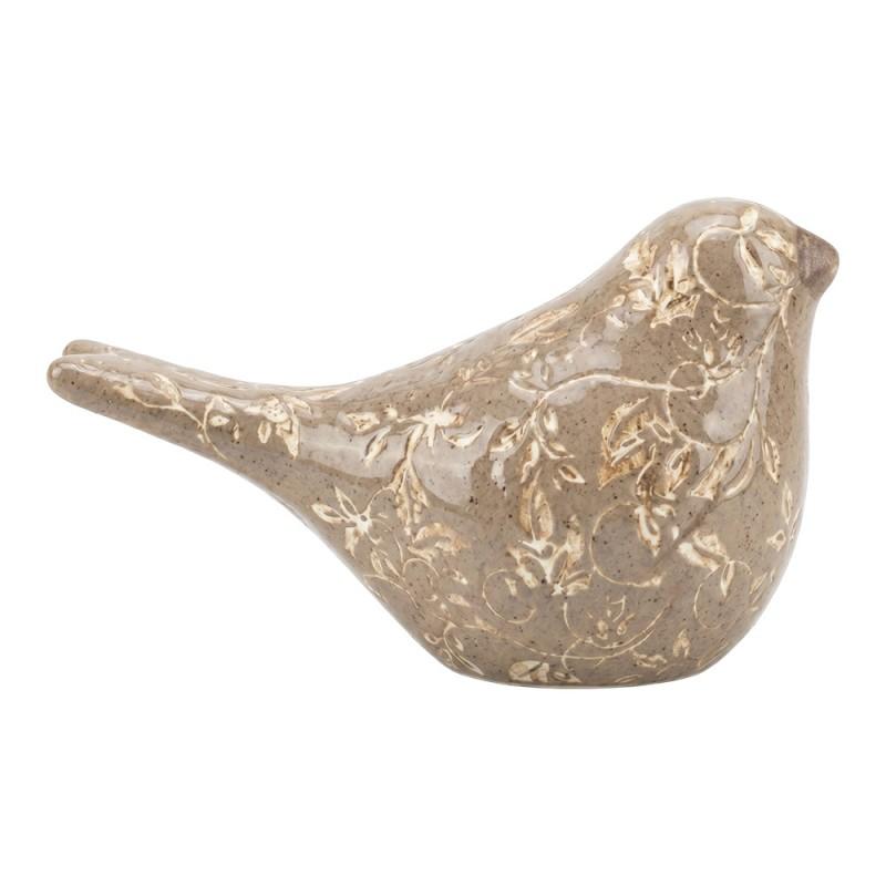 Decorative Figurine Bird Brown Ceramic Figurine