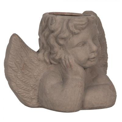 Indoor Planter Angel Grey Stone Planter