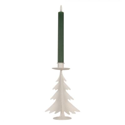 Candle holder Christmas Tree Grey Metal