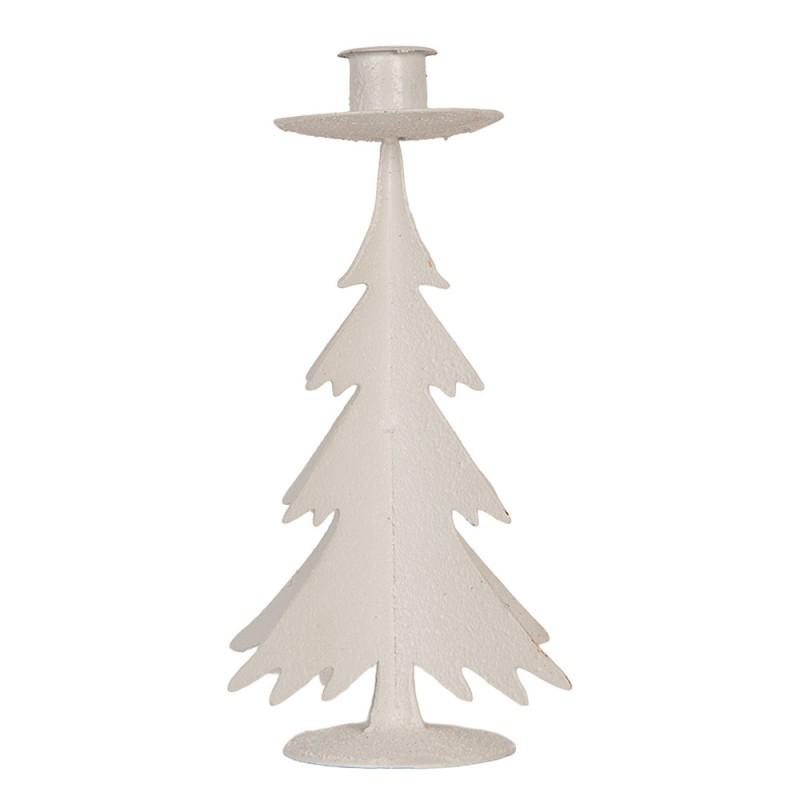 Candle holder Christmas Tree Grey Metal
