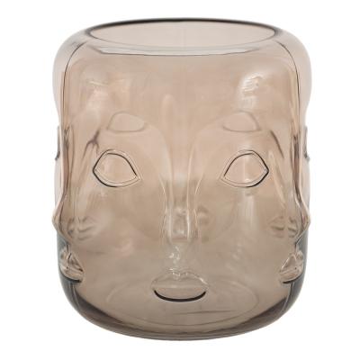 Vase Brown Glass Indoor Planter